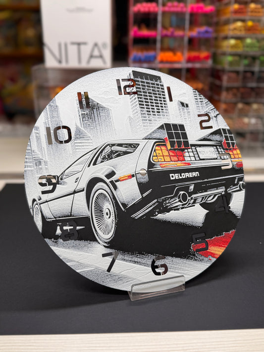 Questo orologio da parete rotondo, stampato in 3D